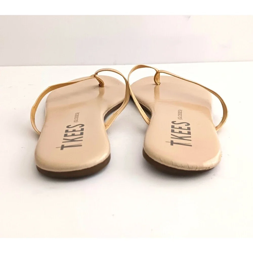 TKEES Glosses Thong Flip Flops Neutral Cocoa Butter EU 39 US 8